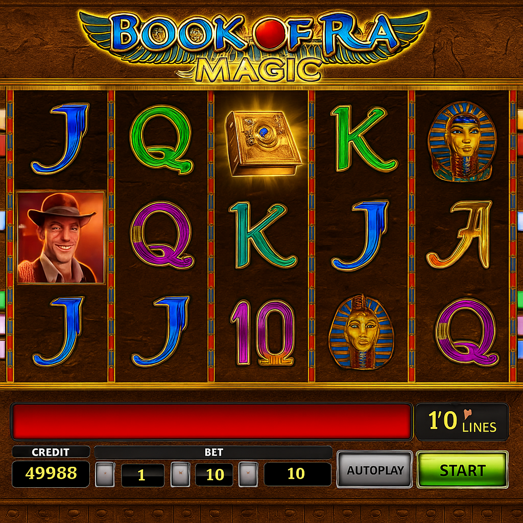 Lizaro - Book of Ra Magic Slot - Classic Casino Game